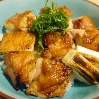 魚焼きグリルで炭火焼き風☆焼き鳥丼